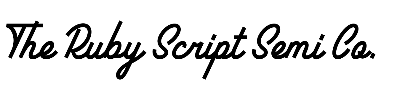 The Ruby Script Semi Condensed Bold